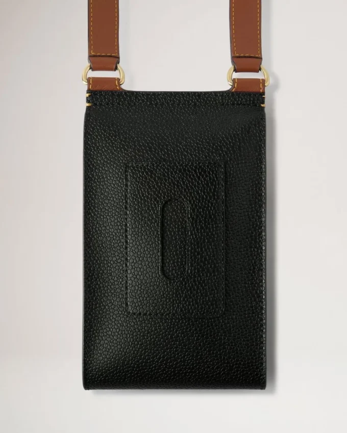 Mini Antony Svart & Cognac Bioveg Scotchgrain & Flat Calf Mini Antony Svart & Cognac Bioveg Scotchgrain & Flat Calf