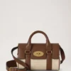 Mini Bayswater Ecru & Bright Oak Raffia & läderkant Mini Bayswater Ecru & Bright Oak Raffia & läderkant