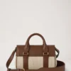 Mini Bayswater Ecru & Bright Oak Raffia & läderkant Mini Bayswater Ecru & Bright Oak Raffia & läderkant