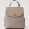 Mini Bayswater-ryggsäck i kashmirgrått, liten klassisk struktur Mini Bayswater-ryggsäck i kashmirgrått, liten klassisk struktur