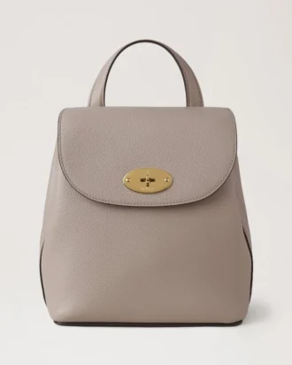 Mini Bayswater-ryggsäck i kashmirgrått, liten klassisk struktur