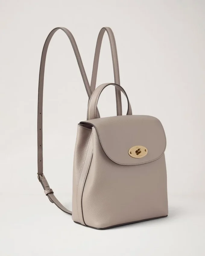 Mini Bayswater-ryggsäck i kashmirgrått, liten klassisk struktur Mini Bayswater-ryggsäck i kashmirgrått, liten klassisk struktur