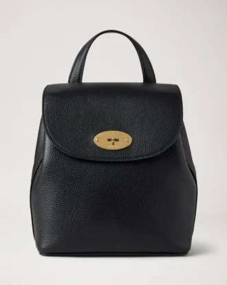 Mini Bayswater-ryggsäck Svart Small Classic Grain