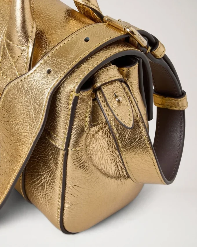 Mini Bayswater Somerset Gold Grainy Metallic Bayswater Mini Bayswater Somerset Gold Grainy Metallic Bayswater