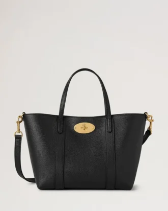 Mini Bayswater Tote Svart Small Classic Grain Dam