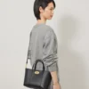 Mini Bayswater Tote Svart Small Classic Grain Dam Mini Bayswater Tote Svart Small Classic Grain Dam
