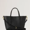 Mini Bayswater Tote Svart Small Classic Grain Dam Mini Bayswater Tote Svart Small Classic Grain Dam