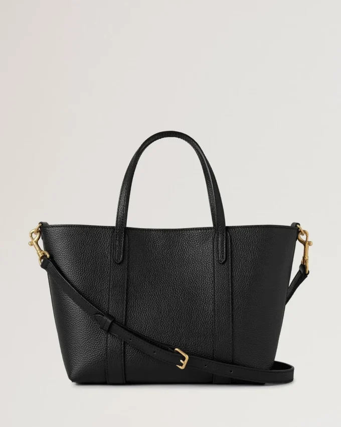 Mini Bayswater Tote Svart Small Classic Grain Dam Mini Bayswater Tote Svart Small Classic Grain Dam