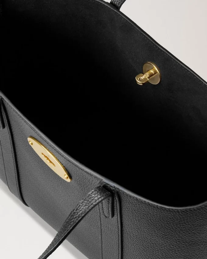 Mini Bayswater Tote Svart Small Classic Grain Dam Mini Bayswater Tote Svart Small Classic Grain Dam
