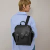 Mini Heritage-ryggsäck Svart Liten Klassisk struktur