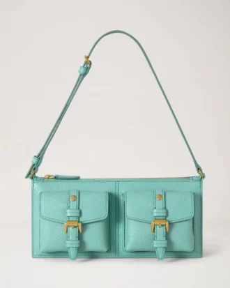 Mini Roxanne axelväska Marina Blue Small Classic Grain