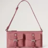 Mini Roxanne axelväska Rosa Scrumpy Suede Roxanne Mini Roxanne axelväska Rosa Scrumpy Suede Roxanne