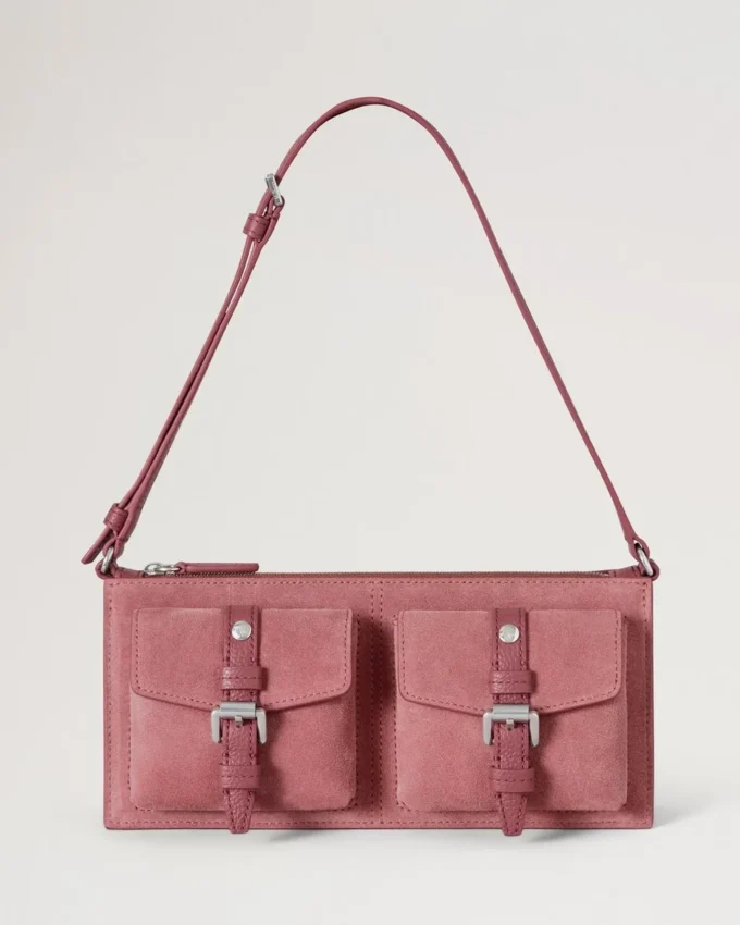 Mini Roxanne axelväska Rosa Scrumpy Suede Roxanne Mini Roxanne axelväska Rosa Scrumpy Suede Roxanne