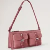 Mini Roxanne axelväska Rosa Scrumpy Suede Roxanne Mini Roxanne axelväska Rosa Scrumpy Suede Roxanne