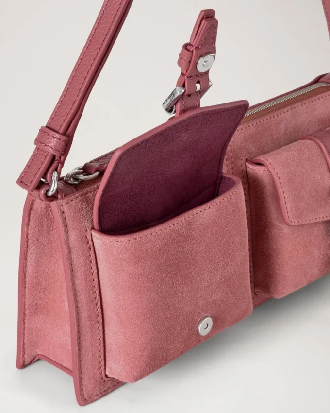 Mini Roxanne axelväska Rosa Scrumpy Suede Roxanne Mini Roxanne axelväska Rosa Scrumpy Suede Roxanne