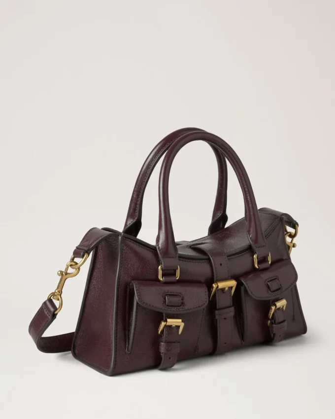Mini Roxanne Oxblood högblankt läder – presenter till henne Mini Roxanne Oxblood högblankt läder – presenter till henne