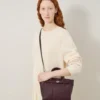Mini Zipped Bayswater Black Cherry Small Classic Grain