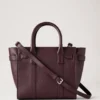 Mini Zipped Bayswater Black Cherry Small Classic Grain