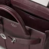 Mini Zipped Bayswater Black Cherry Small Classic Grain