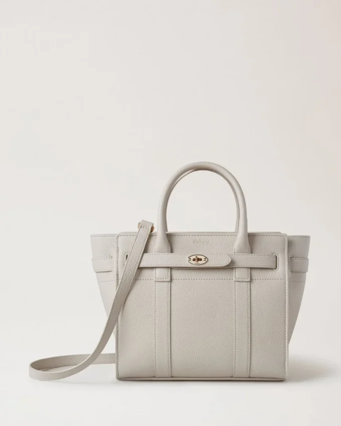 Mini Zipped Bayswater Chalk Small Classic Grain