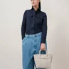 Mini Zipped Bayswater Chalk Small Classic Grain