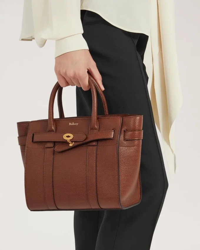 Mini Zipped Bayswater Oak Two-Tone Small Classic Grain