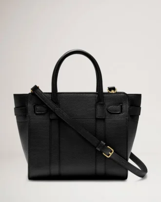 mini zipped bayswater svart liten klassisk kornstruktur 2 330x413 - Mini Zipped Bayswater Svart Liten klassisk kornstruktur