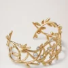 Mulberry Leaf armband i guld, blandade material