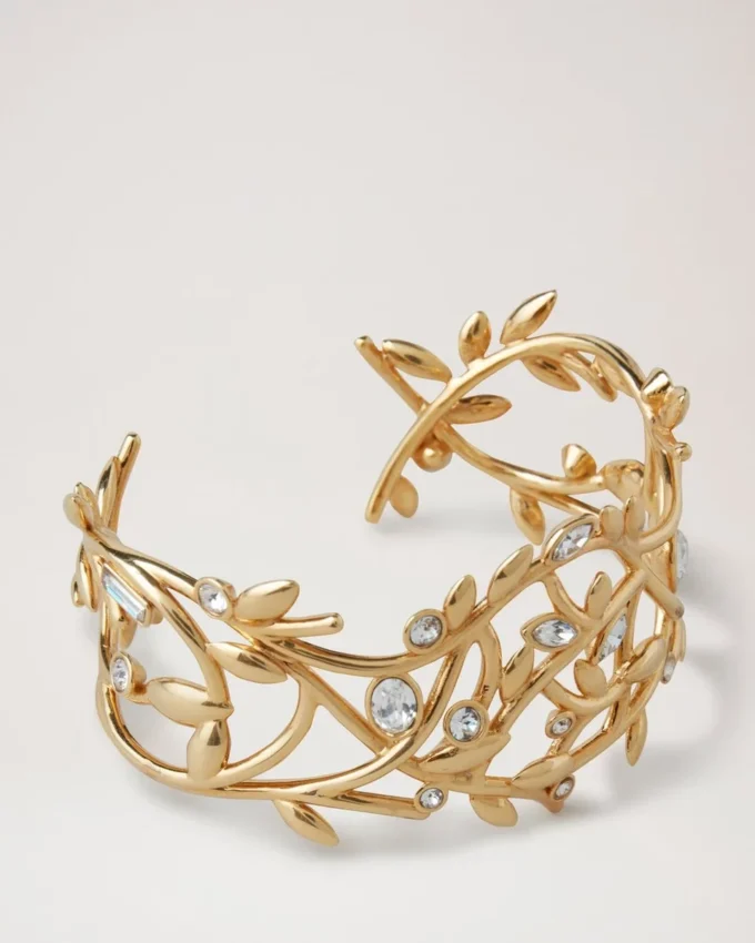 Mulberry Leaf armband i guld, blandade material