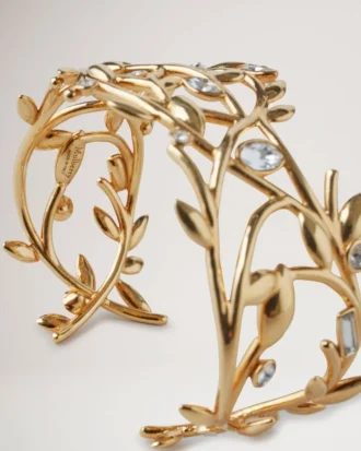 Mulberry Leaf armband i guld, blandade material Mulberry Leaf armband i guld, blandade material