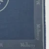 Mulberry-logotyp, fyrkantig, denimblå, blandmaterial, herr Mulberry-logotyp, fyrkantig, denimblå, blandmaterial, herr