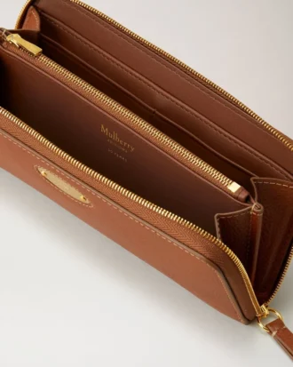 Mulberry-plakett 8 kreditkort med dragkedja Ek Nvt