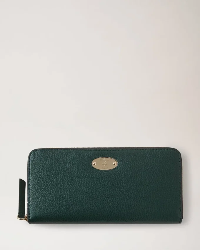 Mulberry-plakett 8 kreditkort med dragkedja Mulberry Green Small Classic Grain Mulberry-plakett 8 kreditkort med dragkedja Mulberry Green Small Classic Grain