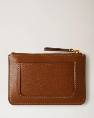 Mulberry-plakett, liten myntpåse med dragkedja, ek, Nvt, dam