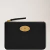 Mulberry-plakett, liten myntpåse med dragkedja, svart, Small Classic Grain Mulberry-plakett, liten myntpåse med dragkedja, svart, Small Classic Grain