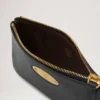 Mulberry-plakett, liten myntpåse med dragkedja, svart, Small Classic Grain Mulberry-plakett, liten myntpåse med dragkedja, svart, Small Classic Grain