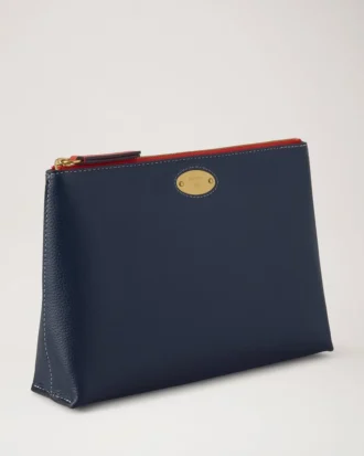 Mulberry Plaque kosmetisk påse Night Sky & Coral Orange Small Classic Grain