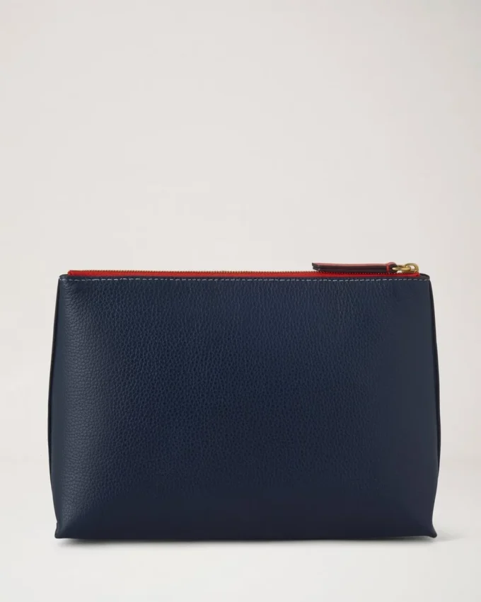 Mulberry Plaque kosmetisk påse Night Sky & Coral Orange Small Classic Grain Mulberry Plaque kosmetisk påse Night Sky & Coral Orange Small Classic Grain