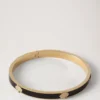 Mulberry Tree-armband i emalj Svart rostfritt stål och emalj