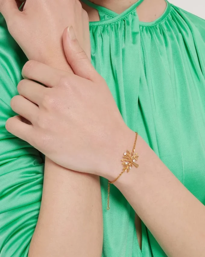 Mulberry Tree-armband i mässing och Swarovski-kristall
