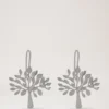 Mulberry Tree Dropped Earrings Silver Sterling Silver
