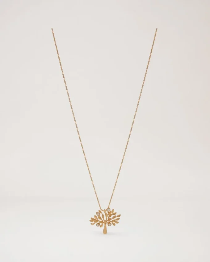 Mulberry Tree-halsband i mässing och Swarovski-kristall