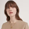 Mulberry Tree-halsband i mässing och Swarovski-kristall