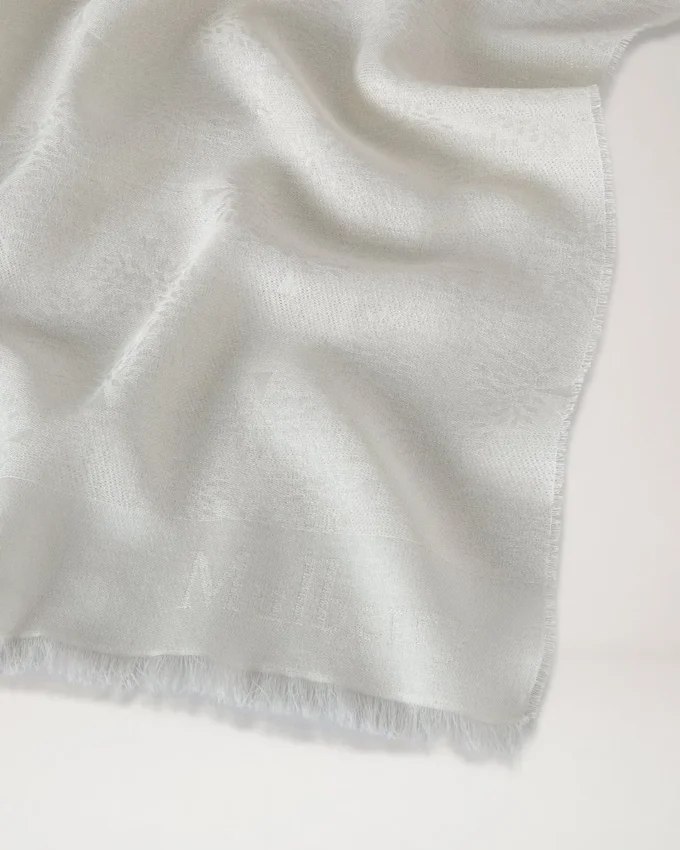 Mulberry Tree Pashmina Cream Bomullsblandning Dam