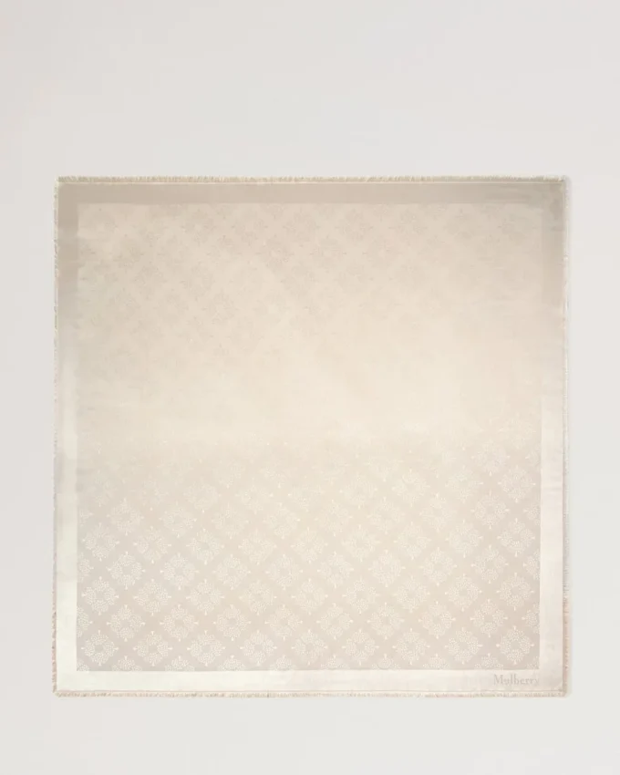 Mulberry Tree Square Cashmere Taupe Bomulls- och sidenblandning