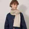 Mulberry Tree Square Cashmere Taupe Bomulls- och sidenblandning