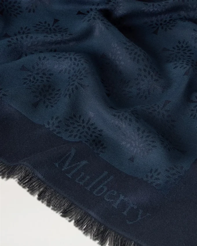 Mulberry Tree Square Night Sky bomulls- och sidenblandning