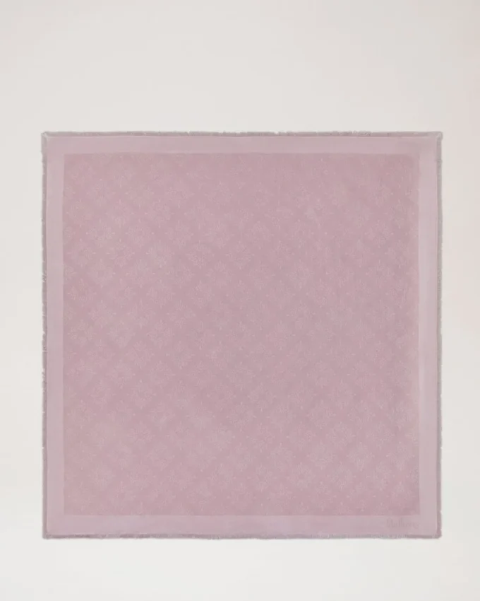 Mulberry Tree Square Powder Rose bomull-silkeblandning