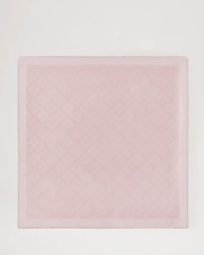 Mulberry Tree Square Powder Rose bomull-silkeblandning