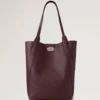 North South Bayswater Tote Black Cherry Heavy Grain